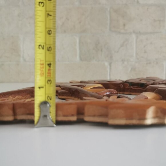 Vintage Disney Bambi Intarsia Wood Wall Hanging Handcrafted Faline Deer 12" H - Picture 12 of 12